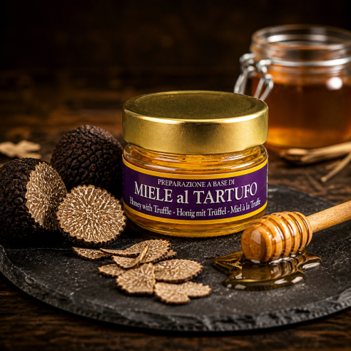 Preparazione a base di Miele d'acacia e Tartufo