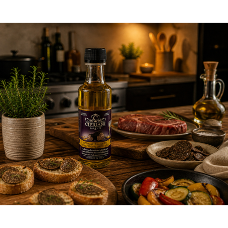 White truffle flavored oil
