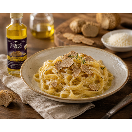 White truffle flavored oil