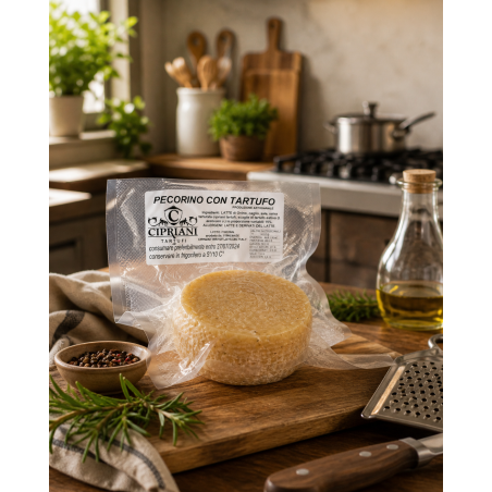 Pecorino cheese with truffle