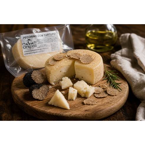 Pecorino cheese with truffle