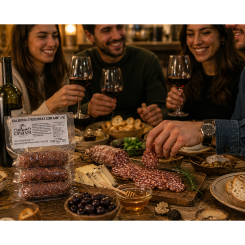 Salsiccia stagionata con tartufo