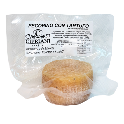 Pecorino cheese with truffle