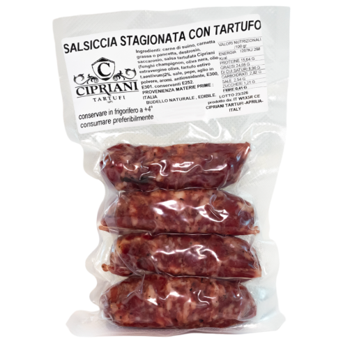 Salsiccia stagionata con tartufo