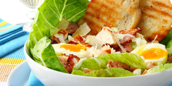 Caesar salad con maionese al tartufo